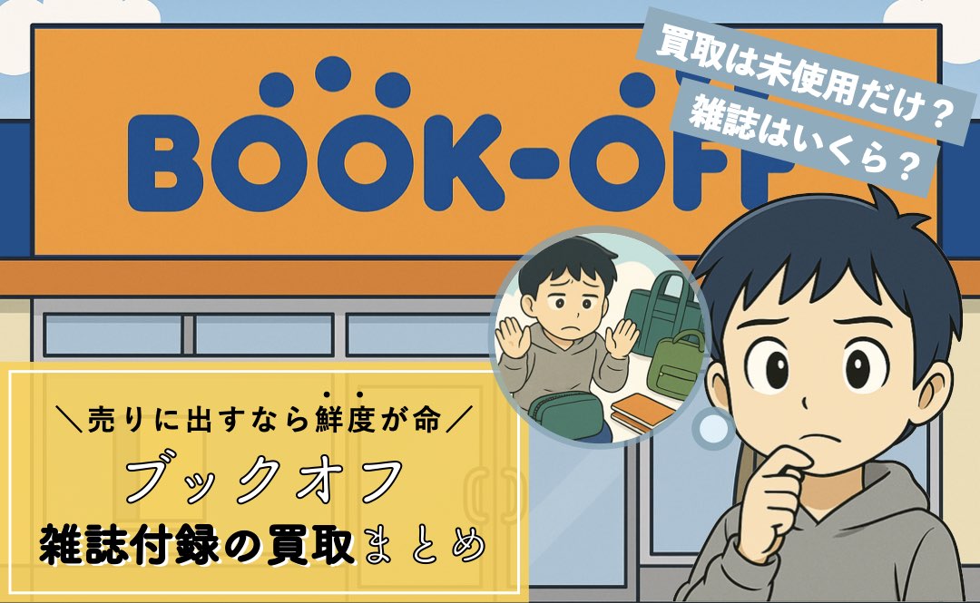 ブックオフで雑誌の付録は買取可能？