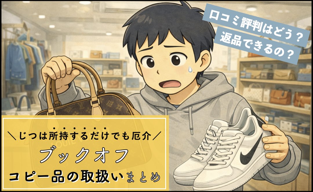 ブックオフの偽物(コピー商品)の取り扱いまとめ